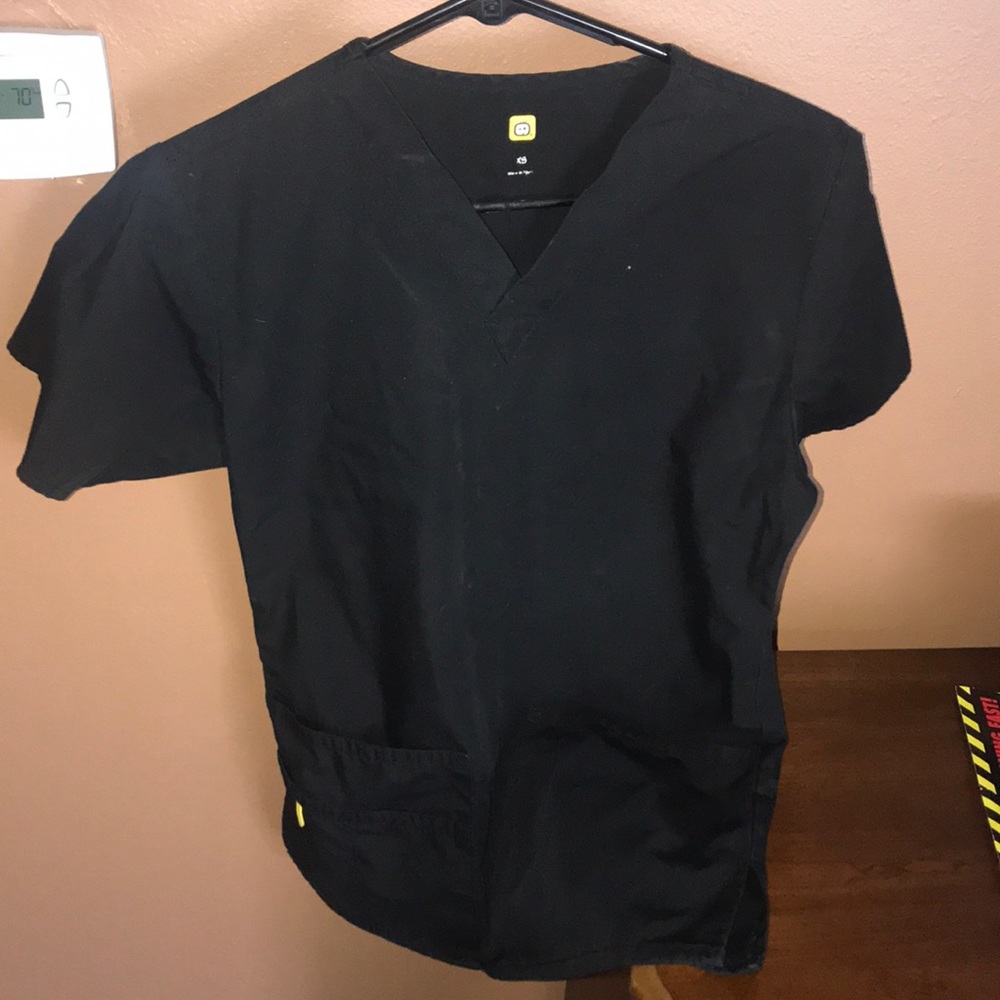 Black scrub top